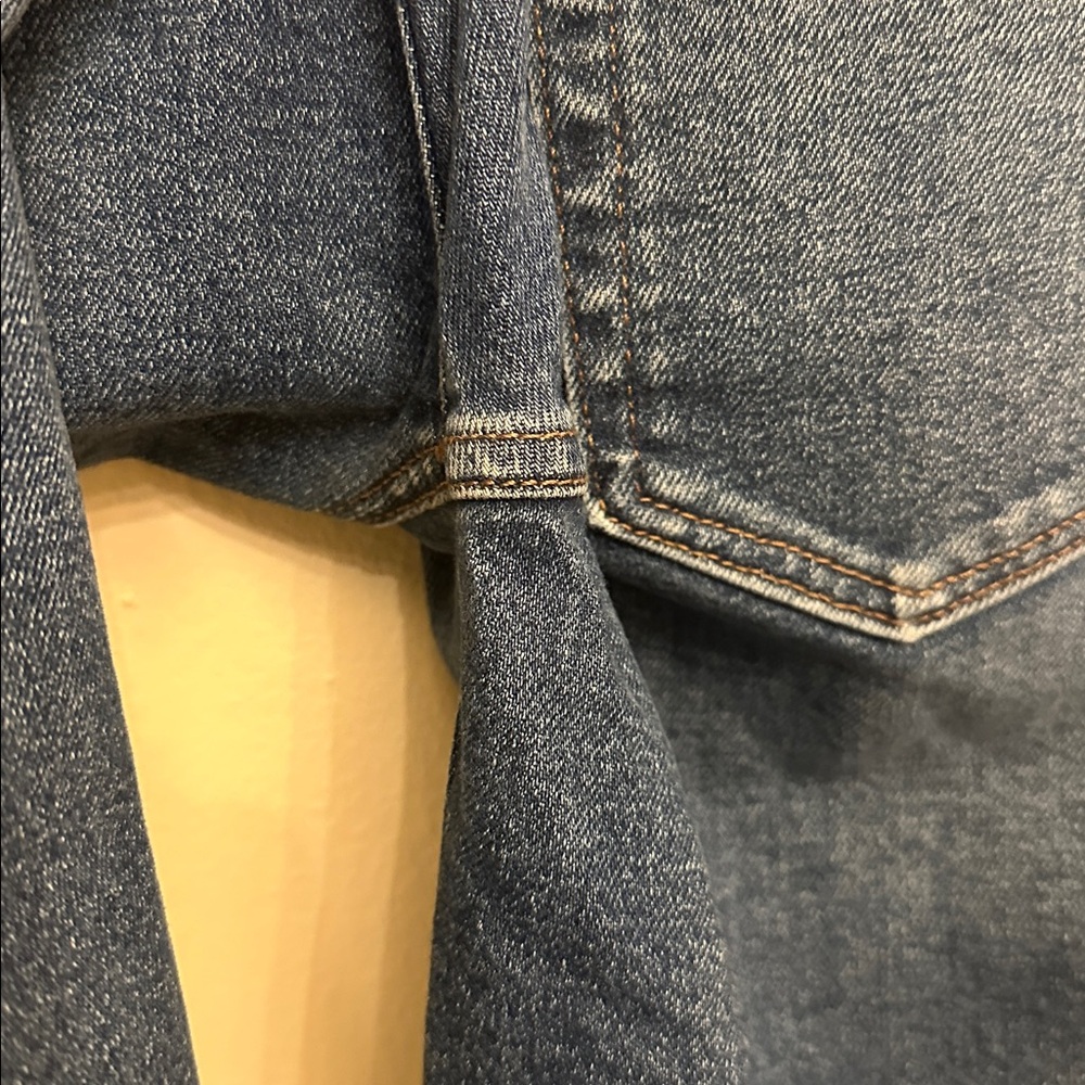 Just Black Denim Women’s The Vintage Straight Dark Denim Size‎ 27 Frayed Hem - Picture 5 of 5